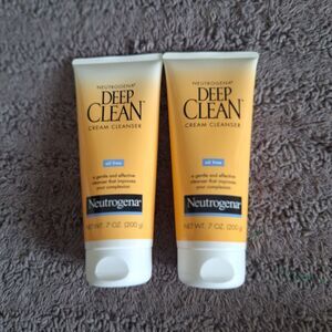 2 Pack Neutrogena Deep‎ Clean Cream Cleanser 7 fl oz. Oil Free